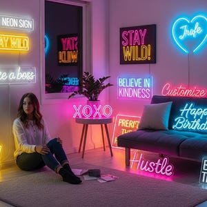 Custom Neon Sign | Aesthetic LED Lights | Personalized Gifts | Wedding Neon Sign | Home & Wall Decor | Unique Gift Ideas | Business Signs