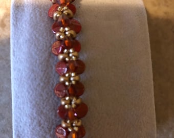 Red and gold bracelet