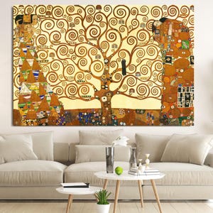 Gustav Klimt The Family Tree, Gustav Klimt Wall Art, Gustav Klimt Poster, Gustav Klimt Print, Master Piece Canvas Wall Art, Klimt Canvas