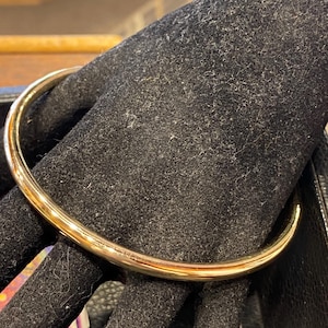 Antik viktoriansk vintage 18k guldfylld rullad armband armband slavstämplad 18k referensdiameter 70 mm leveranstull och skatt betalad av mig (DDP)