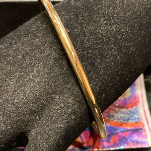 antique victorian vintage 18k gold filled rolled bracelet bangle slave hallmarked 18k ref diameter 65mm delivery duty & tax paid by me (DDP)