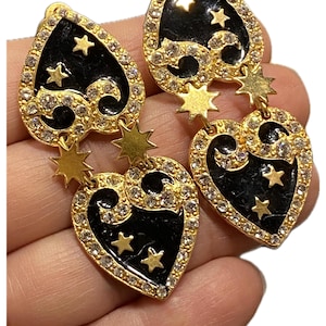 Boucles D'oreilles Dormeuses Signées ZOÉ COSTE - Multicolores, Métal, Made In France, Occasion