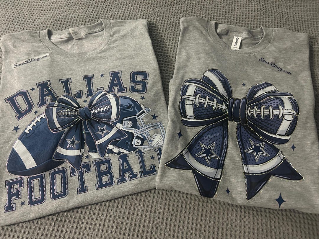 Dallas Football Rhinestone Tshirt - Etsy