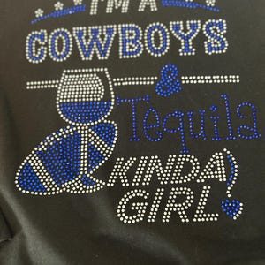 Tequila | Football | Cowboys | Rhinestone Tee |
