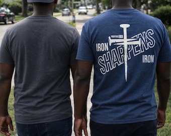 Iron Sharpens Iron Graphic Men's T-shirt | Christian Tee