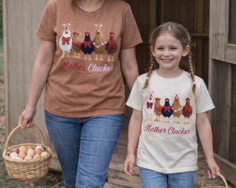 Mother Clucker Tee | Farmlife | Chickens | Valentines