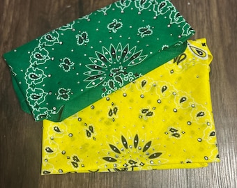 Rhinestone Bandana: Cotton Biker Headwrap