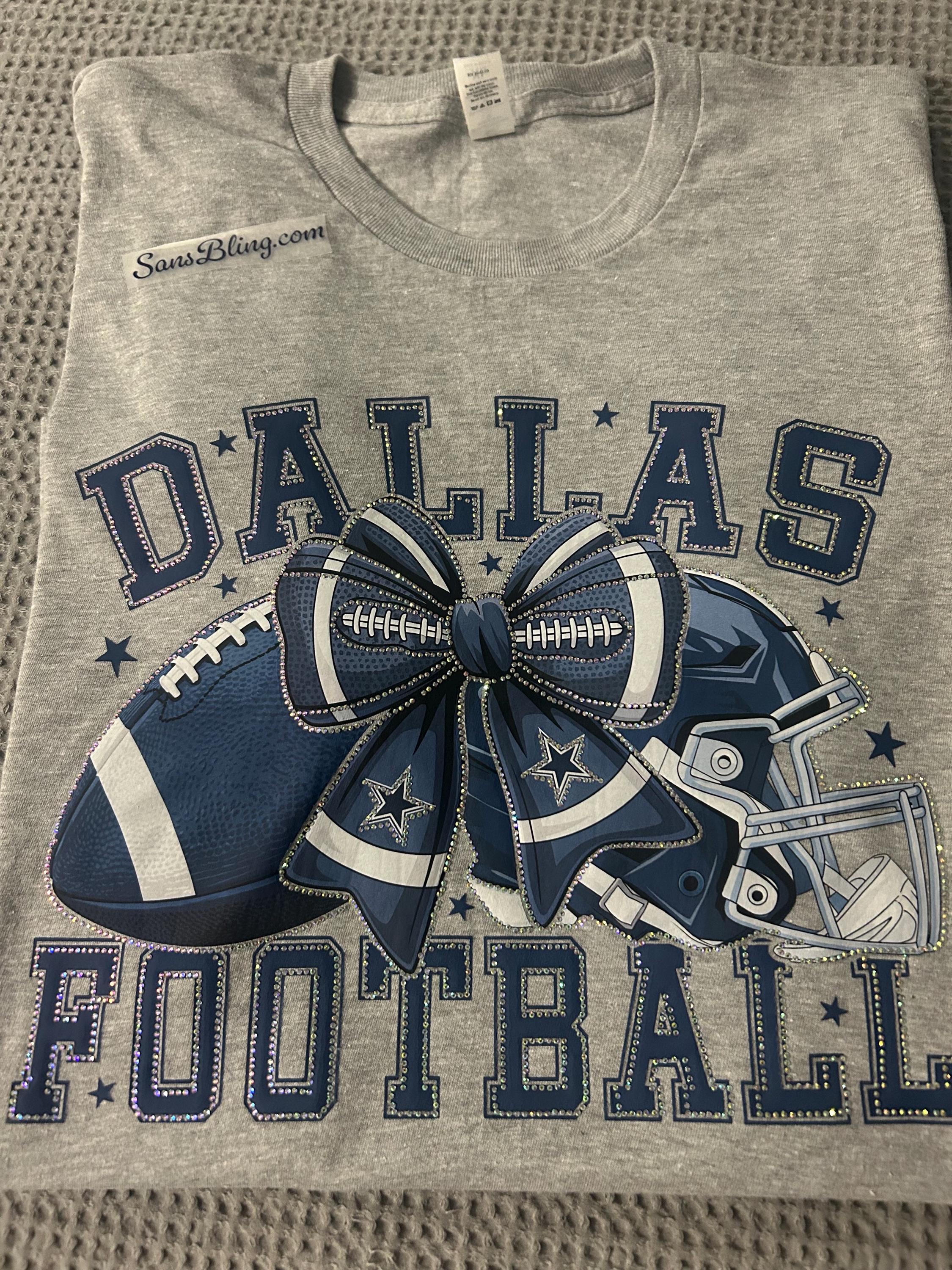 Dallas Football Rhinestone Tshirt - Etsy