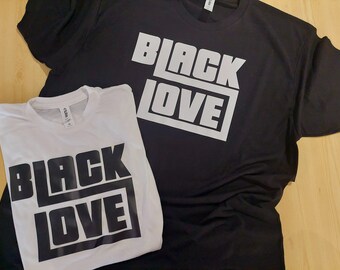 Black Love Couple Shirts: Matching Unisex Tees