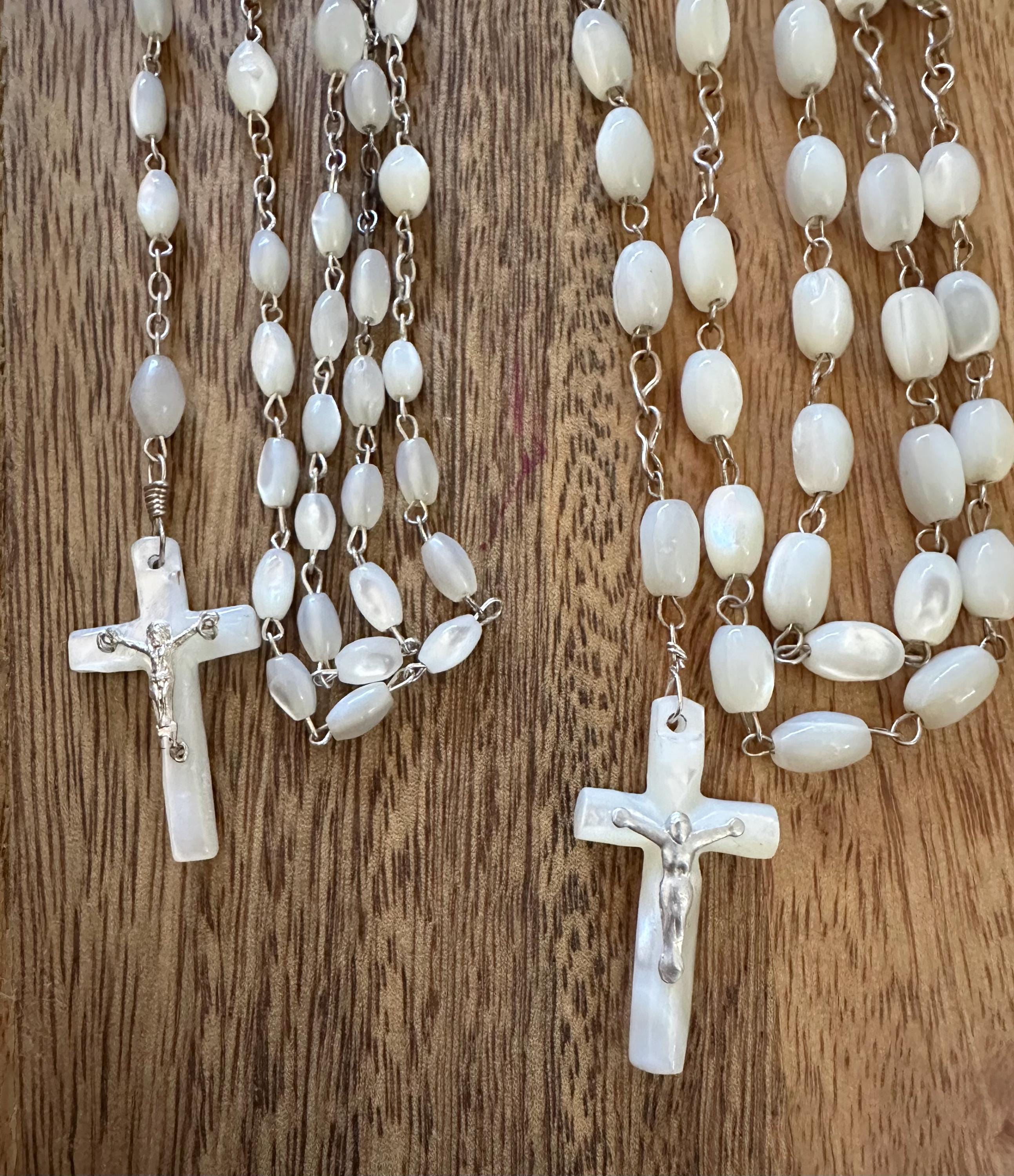 Mother of Pearl Rosary (Petite & Regular)