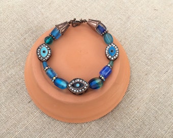 Evil Eye Beaded Bracelet