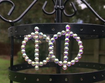 Stationary Crystal AB  Earrings