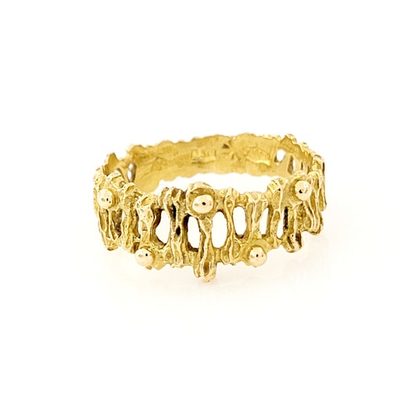 Organic Wedding Ring Etsy