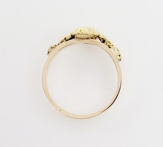 Gold Nugget Ring, 14k Yellow Gold Mounting, Vinta… - image 7