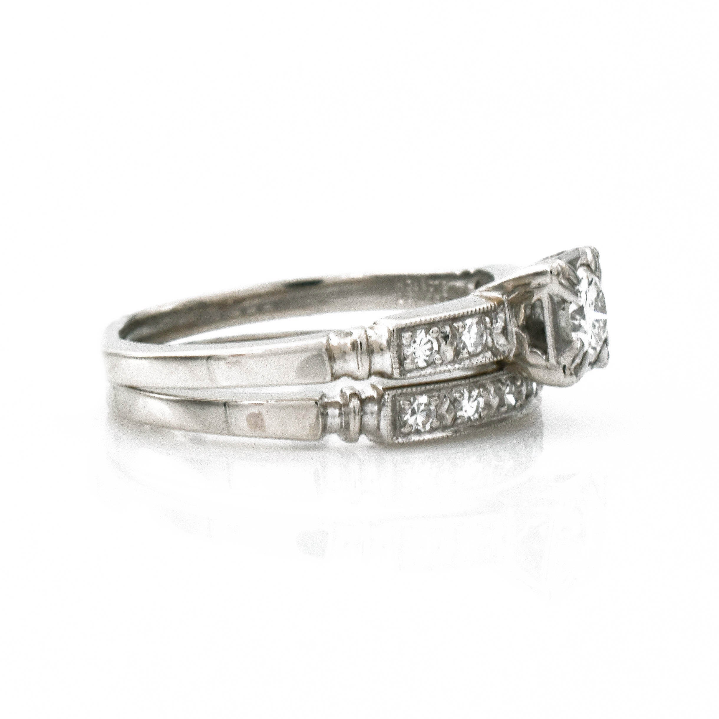 Orange blossom on sale wedding ring sets