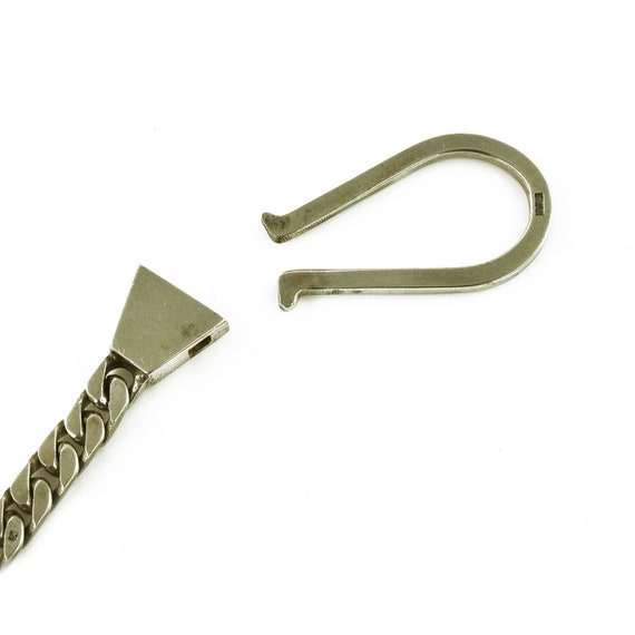 Egyptian Revival Sterling Silver Keychain Fob, Vi… - image 8