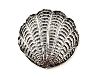 Buccellati Venus Sterling Silver Shell Dish, Bowl, Italy, Italian, Ocean, Beach, Oyster, Scallop, Clam, Vintage, Estate