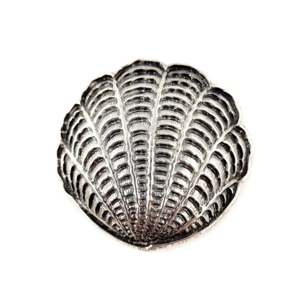 Buccellati Venus Sterling Silver Shell Dish, Bowl, Italy, Italian, Ocean, Beach, Oyster, Scallop, Clam, Vintage, Estate