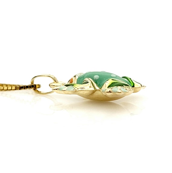 Vintage Milor Enamel Frog Charm - Vintage Italian… - image 4