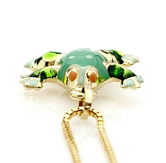 Vintage Milor Enamel Frog Charm - Vintage Italian… - image 6