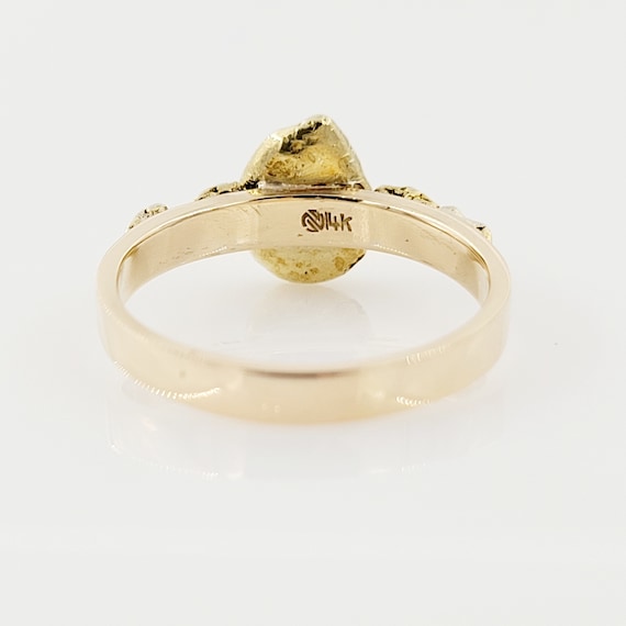 Gold Nugget Ring, 14k Yellow Gold Mounting, Vinta… - image 6