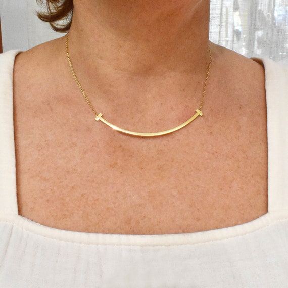 tiffany and co smile necklace