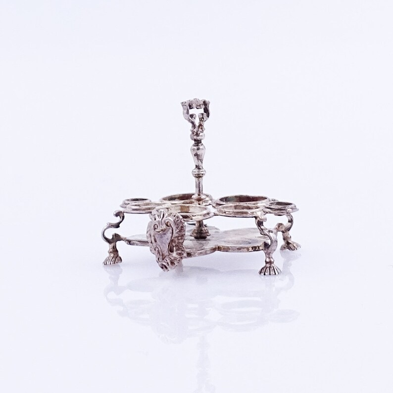 Peter Acquisto Miniature Cruet Set Stand Sterling Silver Etsy