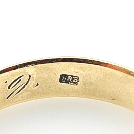 Antique Gold Wedding Band Ring, 14k Yellow, Vinta… - image 5