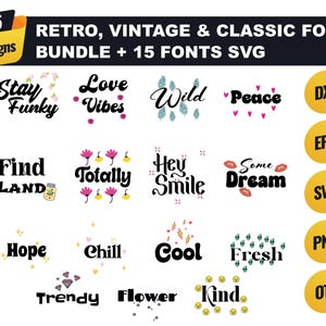 GROOVY FONT SVG, Retro groovy Alphabet Svg, Vintage Font Svg, Groovy Alphabet Svg Retro ClipArt, Retro Svg, Groovy ClipArt, Font Svg, Cricut