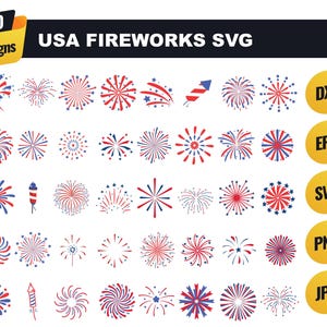 4th Of July Svg Bundle Fireworks Svg & Png, 4th of July Fireworks, USA fireworks, Firecracker SVG, fireworks clipart PNG files.