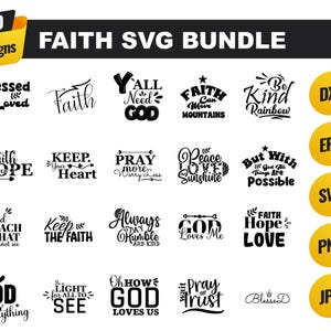 Christian Svg  Bundle, Scripture Bundle, Bible Verse Svg, Religious Svg Bundle, Jesus Svg, God Svg, Faith svg Bundle, Christian Svg file