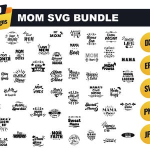 mom svg bundle, mothers day svg, mom life svg, mama svg, blessed mama svg, mom of boys svg, mom quotes svg, Mom tshirt designs, Svg Png