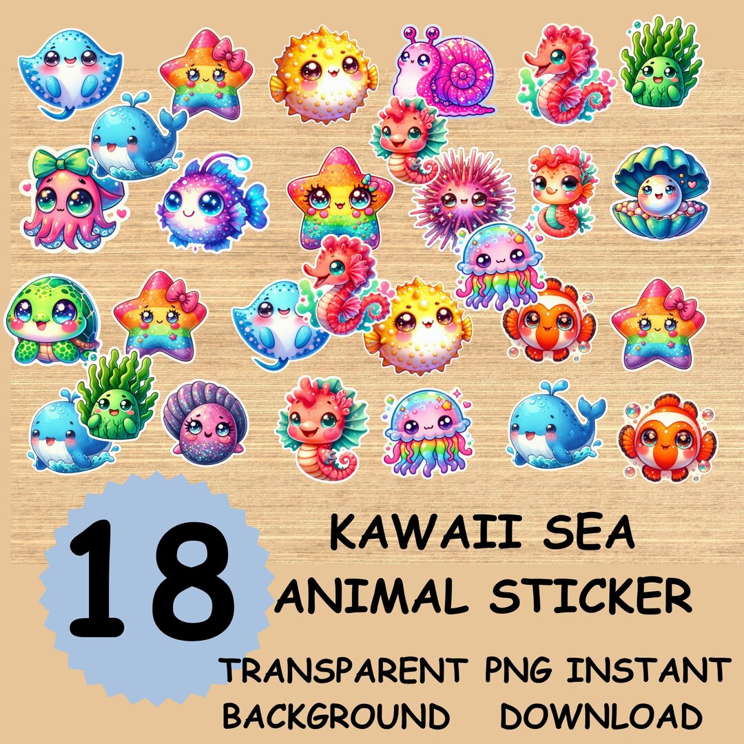 Kawaii Stickers Pack, Cute Stickers for Journaling, Planner Stickers ...