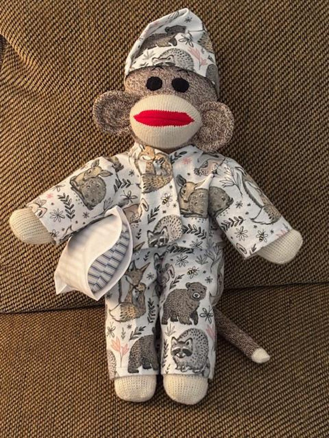 Large Sock Monkey, Red Heel Sock Monkey, Sock Monkey, Christmas Gift ...