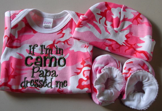 pink camo infant clothes