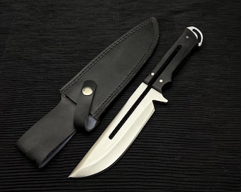 Handmade Cyberpunk 2077 Stinger Replica Knife with Leather Sheath | Full Tang Famous  Game Knife