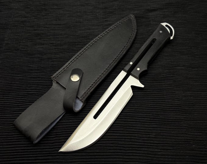 Handmade Cyberpunk 2077 Stinger Replica Knife with Leather Sheath | Full Tang Famous  Game Knife