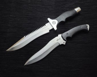 Resident Evil Knife Set: Jill Valentine & Ada Wong Replicas with Leather Sheaths