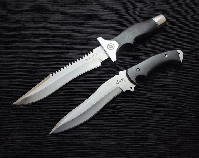 Resident Evil Knife Set: Jill Valentine & Ada Wong Replicas with Leather Sheaths