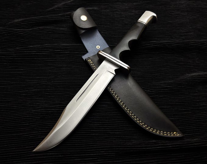 Handmade Scream Movie Replica Knife: Stainless Steel Blade, Bull Horn Handle