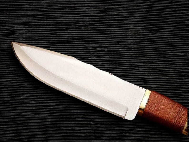 Handgjord D2-ståls Bowie-kniv: Replika av filmen Legend of the Fall bild 4