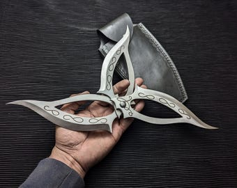 Legend of The Seeker Dacra Blades with Leather Sheath | Sister of Dark Replicas | Handmade Gifts