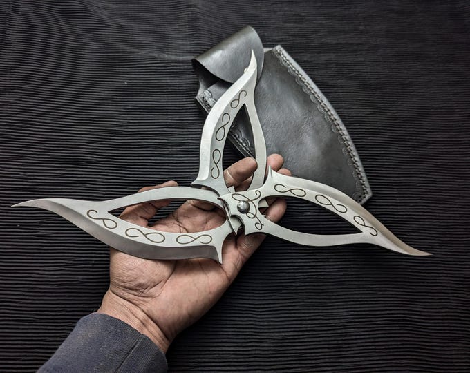 Legend of The Seeker Dacra Blades with Leather Sheath | Sister of Dark Replicas | Handmade Gifts
