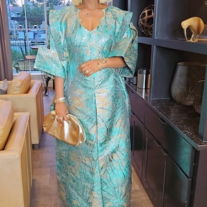 Athena Brocade Boubou Dress