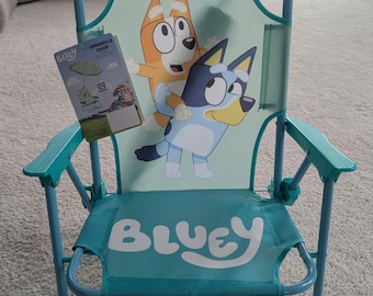Bluey Fold n Go chair with umbrella