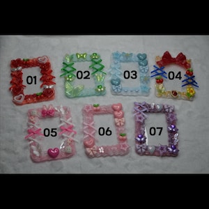 Porta-cartões de fotos kawaii Toploaders fofo Kpop creme Deco personalizado feito à mão decorado