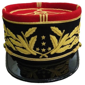 French Military Kepi, France Army Embroidery Peak Hat