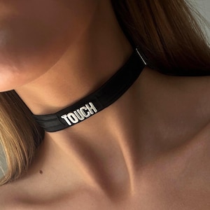 Personalisierter Halsreif mit benutzerdefiniertem Text, benutzerdefinierter Namenshalsreif, personalisiertes Geschenk, benutzerdefinierte Halskette, Namensschmuck