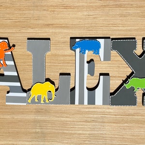 Hand Painted Nursery Name Wall Letter: Custom Kids Room Decor - Etsy