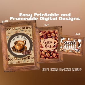 Coffee Bar signs, Coffee station decor, signs to print and frame for coffee decorations, coffee lover gift, easy and affordable coffee decor